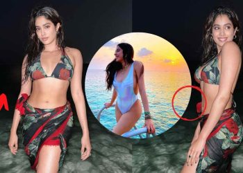 बीचवर  Janhvi Kapoor करतेय लुंगी डान्स